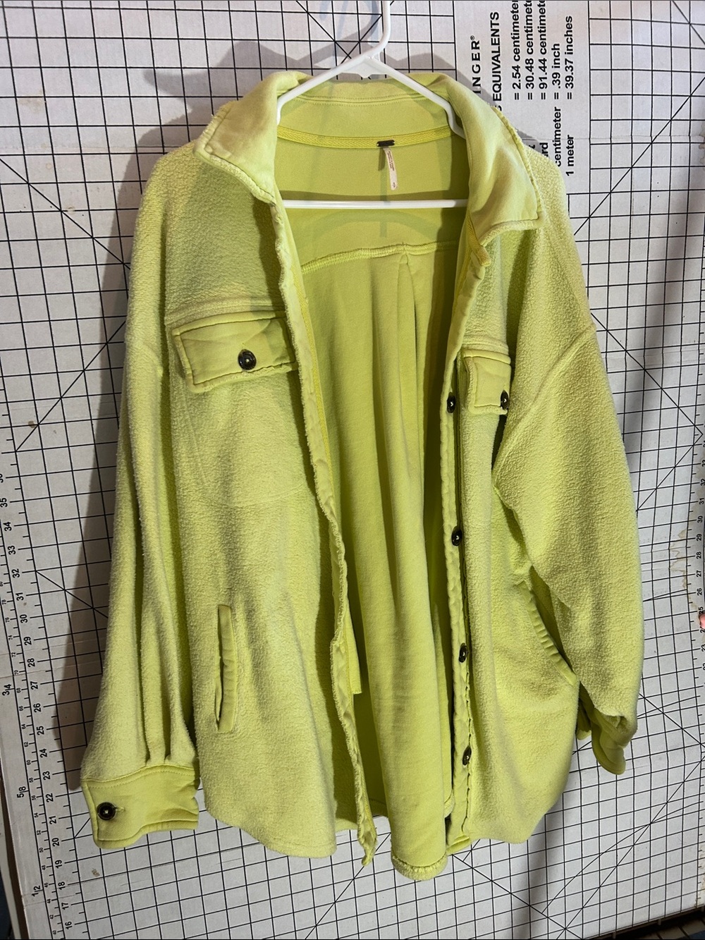 Free People Fleece RUBY Jacket in Luminary Yellow Lemon